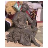 Antique Victorian Speltor Figurine Topper