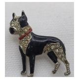 Vintage Dog Brooch
