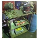 GE Motor & Metal Table on Wheels