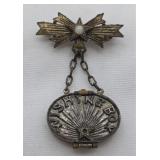 Antique Wishing Box Brooch & Locket