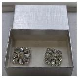 Art Deco Rhinestone Earrings