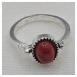 Red Coral Ring