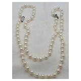 Hand Knotted Double Fresh Water Pearl Necklace