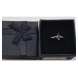 Marquis Estate Sapphire Ring