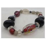 Art Glass Murano Style Bracelet