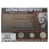 Silver Coins of WWII Set