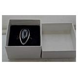 Vintage Onyx Statement Sterling Silver Ring