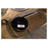 Antique Vanity Mirror & Vanity Mirrored Tray