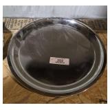 Round Silver Modern Serving Tray