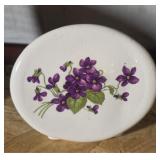 Vintage Oval Porcelain Trinket Box