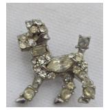 Art Deco Poodle Brooch