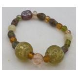Art Glass Retro Gemstone Bracelet