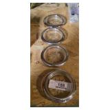 Vintage Silver Rimmed Coaster Set