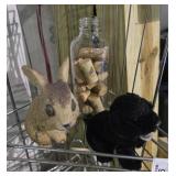 Vintage Animals & Bottle of Corks