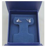 Solitaire Butterfly Earrings