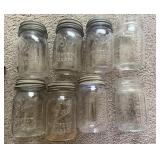 8 Pint Canning Jars with 6 Zinc Lids