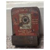 Tin Advertising Match Holder