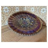 Three Fruits Carnival Glass Plate