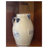 Salt Glaze Pitcher with Wire Bale