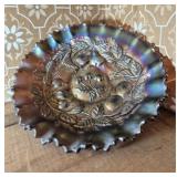 Northwood Three Fruits Carnival Glass Bowl