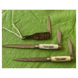 3 Advertising Novelty Knives