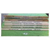 8 Huntingburg & Ferdinand Yard Sticks