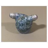 Blue & White Stoneware Salt & Pepper Shakers