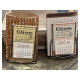 2 Advertising Desk Top Calendars
