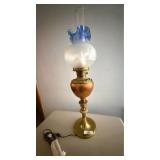 Brass & Copper Parlor Lamp