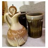 Three Pcs of Chocolate Slag Glass