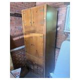 Wooden Cabinet & Hanging Shelf