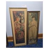 Two Antique Yardlong Style Prints