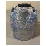 Grandmothers Blue & White Maple Syrup Jug