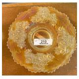 Orange Tree Carnival Glass Plate