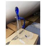 Vintage Gibson  Romance Blue Wine Decanter & Cup