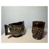 Acorn Glass Sugar & Tumbler