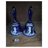 Two Mary Gregory Hand Bells