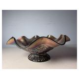 Rare David & Bows Carnival Glass Bowl