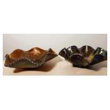 Two Carnival Glass Bowls
