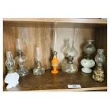 Seven Miniature Oil Lamps
