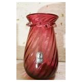 Pilgrim Hand-Blown Vase With Label