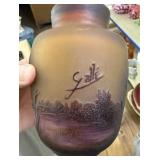 Galle Cameo Glass Vase