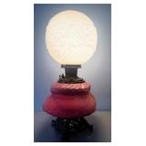 Antique Embossed Oil Lamp