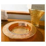 Two Pcs of Carnival Glass