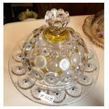 Vintage Moon & Stars Covered Butter Dish