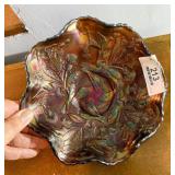 Field Thistle Carnival Glass Ftd Dish
