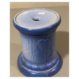 Blue & White Pedestal with Tulip Design
