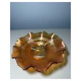 Carnival Glass Horse Head Bowl