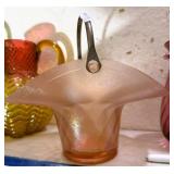 Stretch Glass Pink  Basket