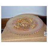 Strawberry Carnival Glass Ftd. Plate